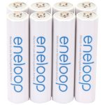 Panasonic BK-4MCCA8BA eneloop Rechargeable Batteries, AAA (8 Pack)