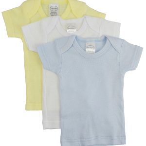Boys Pastel Variety Short Sleeve Lap T-shirts - 3 Pack 056s