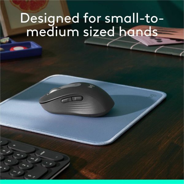 Logitech Signature M650 Wireless Mouse - For Small to Medium Sized Hands, 2-Year Battery, Silent Clicks, Bluetooth, Graphite - Image 3