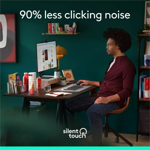 Logitech Signature M650 Wireless Mouse - For Small to Medium Sized Hands, 2-Year Battery, Silent Clicks, Bluetooth, Graphite - Image 4