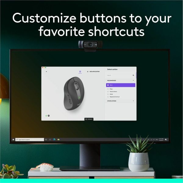 Logitech Signature M650 Wireless Mouse - For Small to Medium Sized Hands, 2-Year Battery, Silent Clicks, Bluetooth, Graphite - Image 5