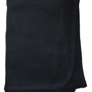 Black Interlock Receiving Blanket 3200bl