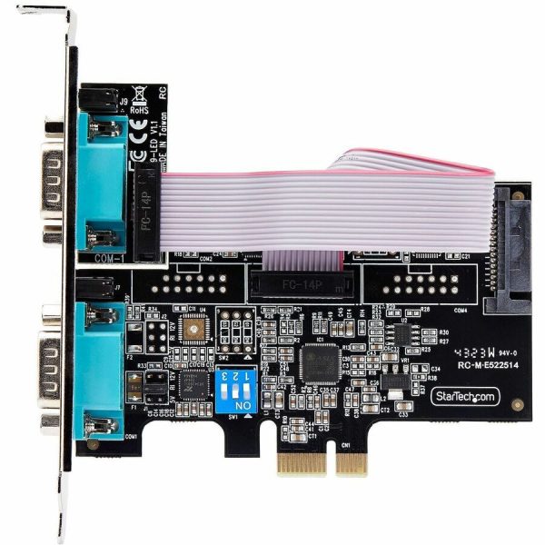 StarTech.com 2-Port Serial PCIe Card, Dual-Port RS232/RS422/RS485 Card, 16C1050 UART, ESD Protection, Windows/Linux, TAA-Compliant - Image 5