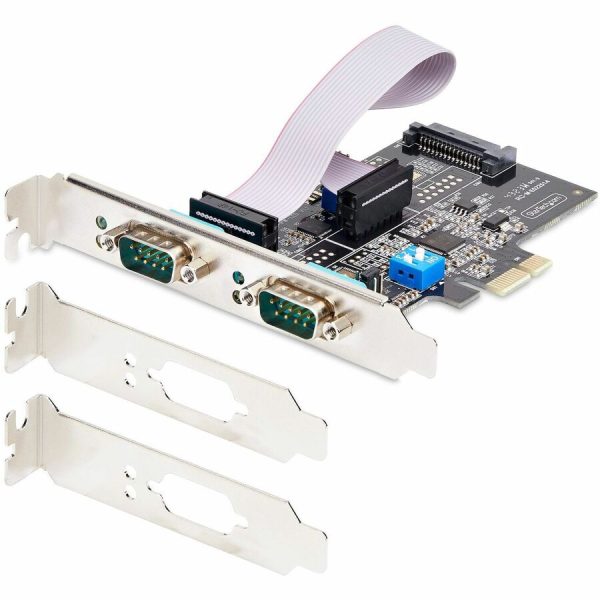 StarTech.com 2-Port Serial PCIe Card, Dual-Port RS232/RS422/RS485 Card, 16C1050 UART, ESD Protection, Windows/Linux, TAA-Compliant - Image 8