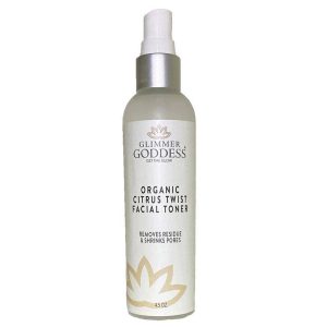 Organic Citrus Facial Toner with Rose Water Witch Hazel & Aloe Vera   Natural Astringent Closes Pores and Preps Skin