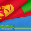 G128 3 Pack: Eritrea (Eritrean) Flag | 3x5 feet | Printed 150D Indoor/Outdoor, Vibrant Colors, Brass Grommets, Quality Polyester, Much Thicker More Durable Than 100D 75D Polyester - Image 3