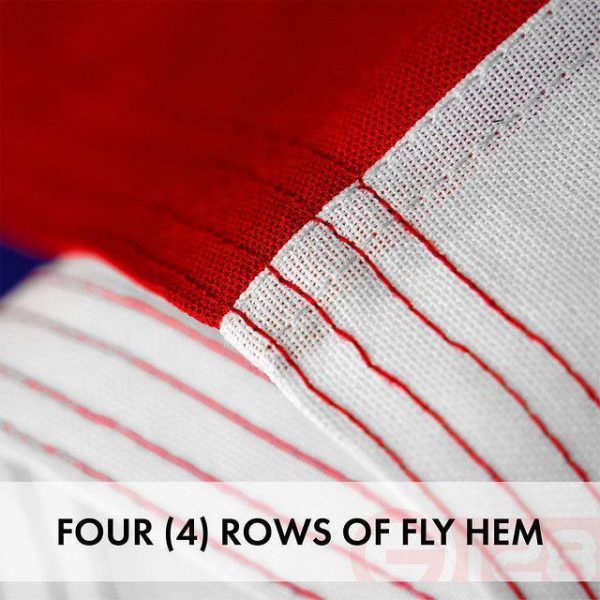 G128 Texas State Flag 4x6 FT 3-Pack Embroidered Stars Sewn Stripes Heavy Duty 220GSM Tough Spun Polyester Quality with Brass Grommets - Image 3