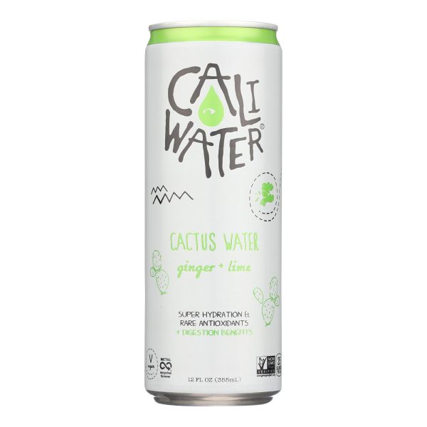 Caliwater - Cactus Water Ginger Lime - Case of 12-12 FZ