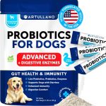 Probiotic Powder for Dogs   Support Gut Health Itchy Skin Allergies Immunity Yeast Balance   Dog Probiotics and Digestive Enzymes with Prebiotics   Reduce Diarrhea Gas   30 Probiotic Sticks