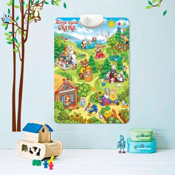 Interactive Poster Russian Folk Tales   Russian Educational Toys Skazki   Russian Educational Games   Children Learning Posters на Русском Языке - Image 5