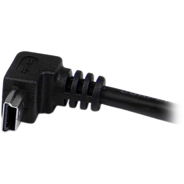 StarTech.com 2m Mini USB Cable - A to Down Angle Mini B - Image 4