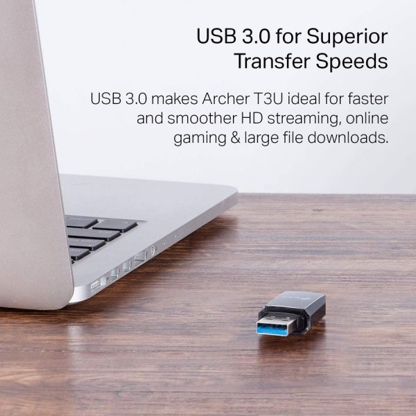 TP-Link Archer T3U - IEEE 802.11ac Dual Band Wi-Fi Adapter for PC Desktop/Notebook - Image 9