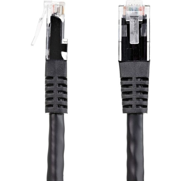 StarTech.com 8ft CAT6 Ethernet Cable - Black Molded Gigabit - 100W PoE UTP 650MHz - Category 6 Patch Cord UL Certified Wiring/TIA - Image 2