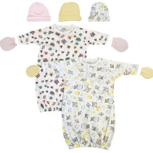 Newborn Baby Girl 7 Piece Gown Set Nc_0834