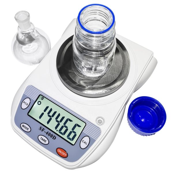 Eosphorus Science Digital Scale Lab Balance Gram Scale 0.01g Accuracy Electronic Scale Laboratory Digital Scale Chemistry Jewelry – Carats, Ounces and Grams Scale (SF 400D R W) - Image 9