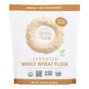 One Degree Organic Foods Sprouted Flour - Whole Wheat - Case of 6 - 32 oz.