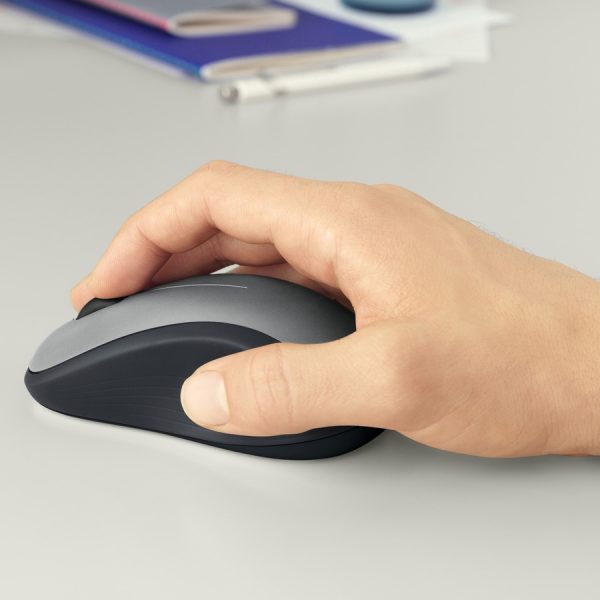 Logitech M310 Wireless Mouse, 2.4 GHz with USB Nano Receiver, 1000 DPI Optical Tracking, Ambidextrous, Silver - Image 3