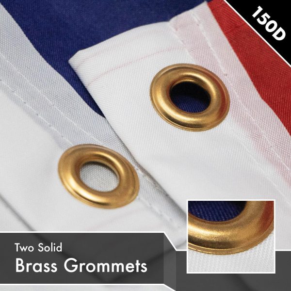 G128 2 Pack: Open Flag | 4x6 Ft | LiteWeave Pro Series Printed 150D Polyester | Commercial Business Flag, Vibrant Colors, Brass Grommets, Thicker and More Durable Than 100D 75D Polyester - Image 2