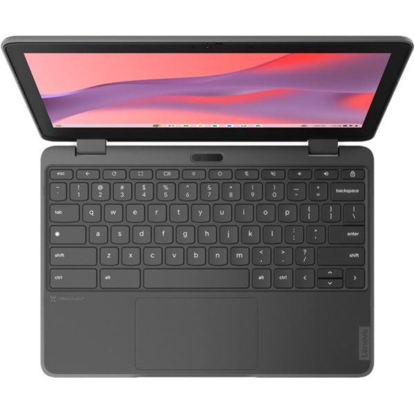 Lenovo 300e Yoga Chromebook Gen 4 82W20003US 11.6" Touchscreen Convertible 2 in 1 Chromebook - HD - Octa-core (ARM Cortex A76 + Cortex A55) - 4 GB - 32 GB Flash Memory - English Keyboard - Graphite Gray - Image 3