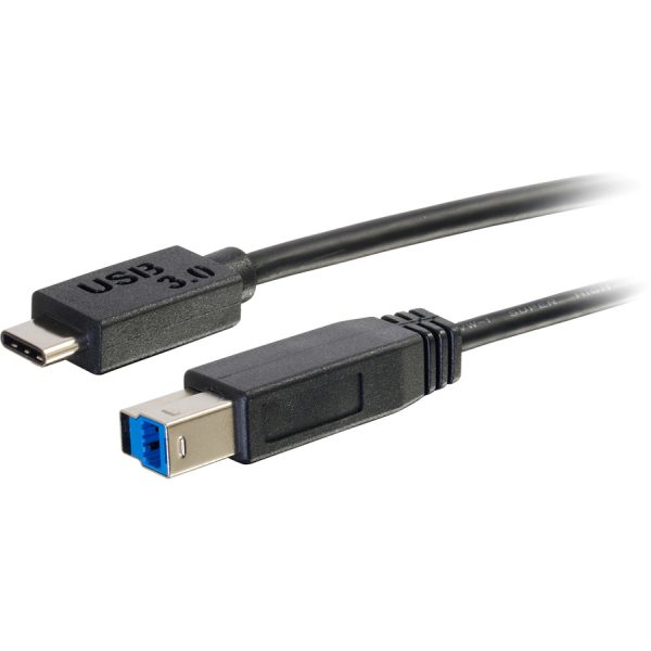 C2G 3ft USB 3.1 Gen 1 USB Type C to USB B Cable M/M - USB C Cable Black - Image 4