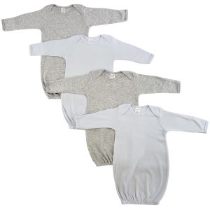 Boy Newborn Baby 4 Piece Gown Set Ls_0674