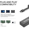 Plugable USB C to VGA Adapter, Thunderbolt 3 to VGA Adapter Compatible with Macbook Pro, Windows, Chromebooks, 2018 iPad Pro, Dell XPS, and more - Image 5