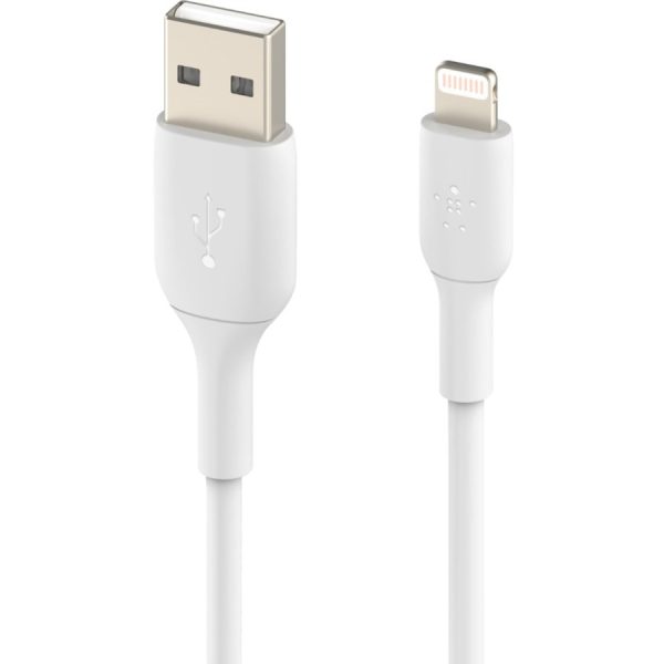 Belkin BoostCharge Lightning to USB-A Cable (1 meter / 3.3 foot, White) - Image 2