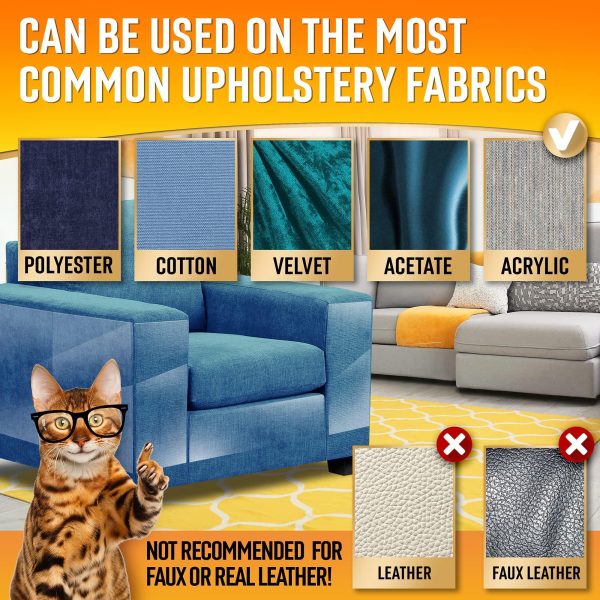 Heavy Duty Cat Scratch Deterrent Furniture Protectors for Sofa Doors Clear Couch Protectors from Cats Scratching Anti Cat Scratch Tape Guards 16 Sheets - Image 5