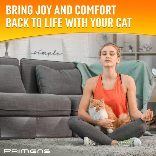 Heavy Duty Cat Scratch Deterrent Furniture Protectors for Sofa Doors Clear Couch Protectors from Cats Scratching Anti Cat Scratch Tape Guards 16 Sheets - Image 6