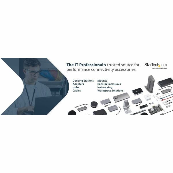StarTech.com 33ft (10m) VESA-Certified Active DisplayPort 1.4 Cable, DP8K w/HBR3/HDR10/MST/DSC 1.2/HDCP 2.2, 8K 60Hz, 4K 120Hz, Active DP 1.4 Cable M/M - Image 2