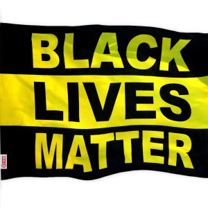 G128 Black Lives Matter (Black/Yellow) Flag | 3x5 feet | Printed 150D Quality Polyester
