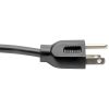 Eaton Tripp Lite Series Computer Power Cord, NEMA 5-15P to Left-Angle C13 - 10A, 125V, 18 AWG, 6 ft. (1.83 m), Black - Image 4