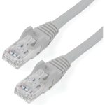 StarTech.com 8ft CAT6 Ethernet Cable - Gray Snagless Gigabit - 100W PoE UTP 650MHz Category 6 Patch Cord UL Certified Wiring/TIA