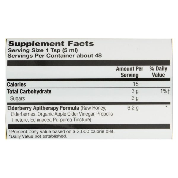 Honey Gardens Apiaries Organic Honey Elderberry Extract with Propolis - 8 fl oz - Image 2