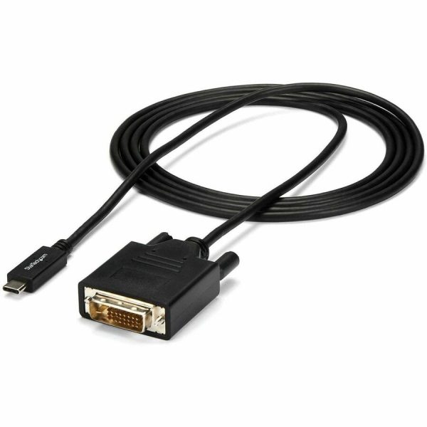 StarTech.com 6.6 ft / 2 m USB-C to DVI Cable - USB Type-C Video Adapter Cable - 1920 x 1200 - Black - Image 7