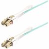 StarTech.com 8m (26.2ft) LC (UPC) OM4 Multimode Fiber Optic Cable w/Push Pull Tabs, 50/125µm, 100G, Low Insertion Loss, LSZH Jumper Cord