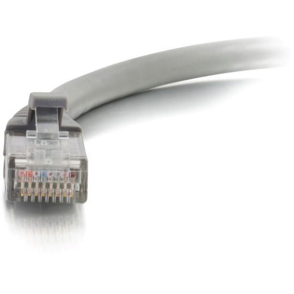 C2G 1ft Cat6a Snagless Unshielded (UTP) Network Patch Ethernet Cable-Gray - Image 2