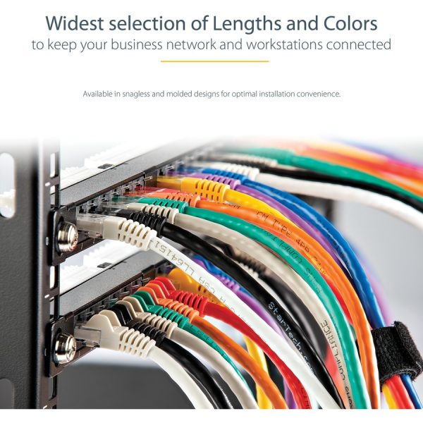 StarTech.com 20ft CAT6 Ethernet Cable - Black Snagless Gigabit - 100W PoE UTP 650MHz Category 6 Patch Cord UL Certified Wiring/TIA - Image 6