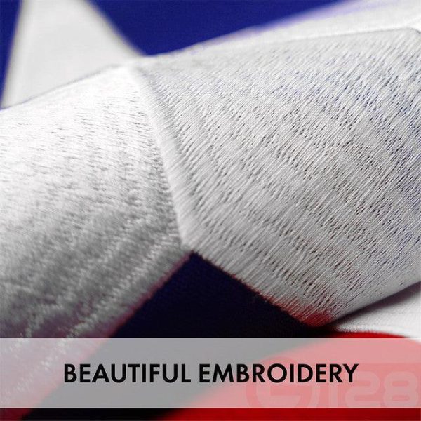 Texas TX State Flag 3x5 Ft 5-Pack Embroidered Spun Polyester By G128 - Image 3