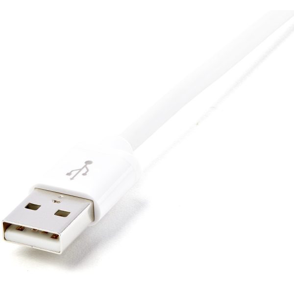 StarTech.com 2m (6ft) Long White Apple�® 8-pin Lightning Connector to USB Cable for iPhone / iPod / iPad - Image 2