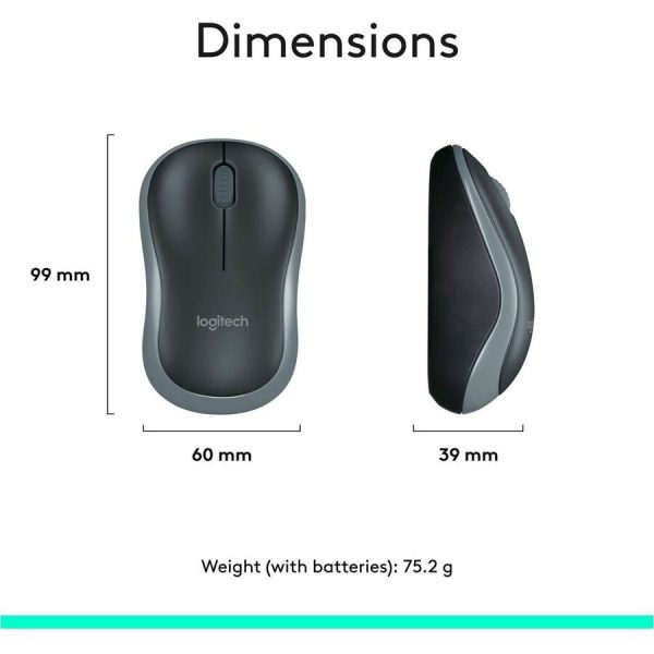 Logitech MK270 Wireless Keyboard and Mouse Combo for Windows, 2.4 GHz Wireless, Compact Mouse, Black - Image 10