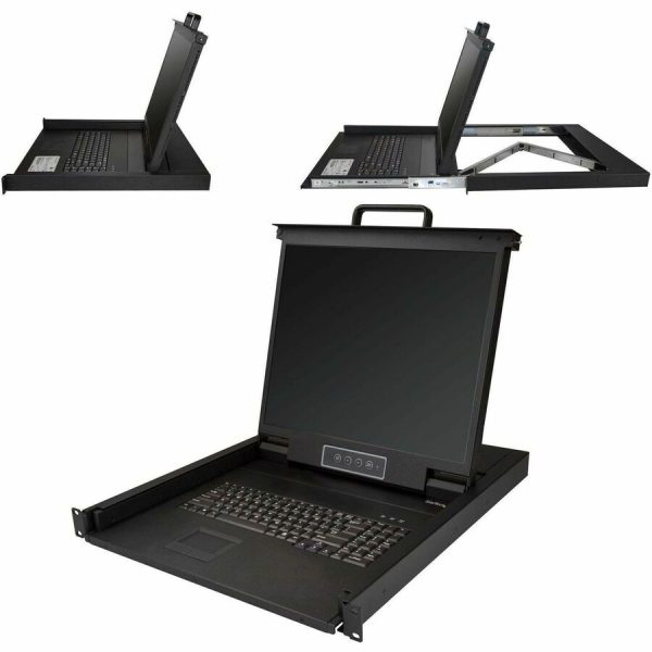 StarTech.com Rackmount KVM Console - 1U 19" LCD Monitor Single Port VGA KVM Server Rack Drawer includes Cables & Hardware - USB Support - Image 5