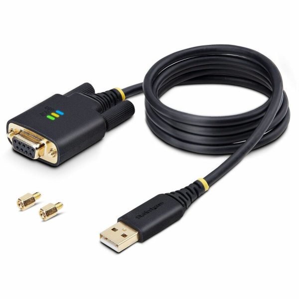 StarTech.com 3ft (1m) USB to Null Modem Serial Adapter Cable, COM Retention, FTDI, RS232, Changeable DB9 Screws/Nuts, Windows/macOS/Linux - Image 8