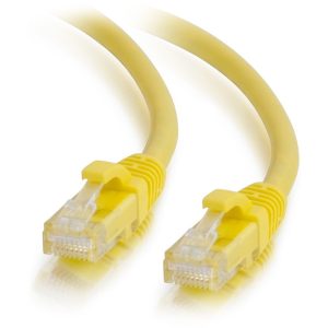 C2G 7ft Cat6a Snagless Unshielded (UTP) Ethernet Cable - Cat6a Network Patch Cable - PoE - Yellow