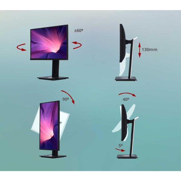 ViewSonic VG2755 27 Inch IPS 1080p Monitor with USB C, HDMI, DisplayPort, VGA and 40 Degree Tilt Ergonomics for Home and Office - Image 8