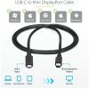 StarTech.com 6 ft. / 1.8 m USB-C to Mini DisplayPort Cable - 4K 60Hz - Black - USB 3.1 Type-C to Mini DP Adapter Cable - mDP Cable - Image 2