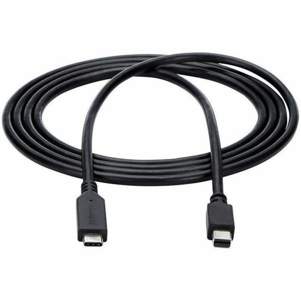 StarTech.com 6 ft. / 1.8 m USB-C to Mini DisplayPort Cable - 4K 60Hz - Black - USB 3.1 Type-C to Mini DP Adapter Cable - mDP Cable - Image 5