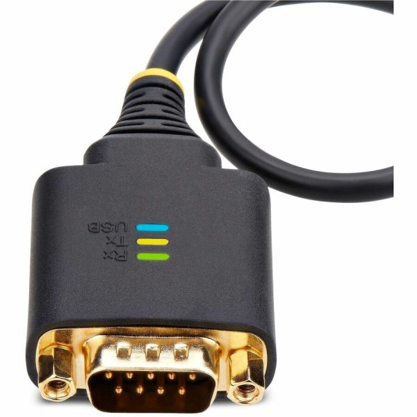 StarTech.com 1ft (30cm) USB to Serial Adapter Cable, COM Retention, FTDI, DB9 RS232, Interchangeable DB9 Nuts/Screws, Windows/macOS/Linux - Image 5