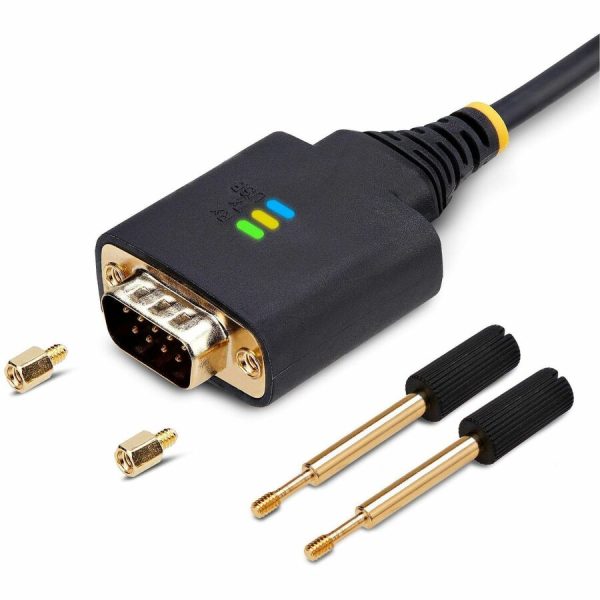 StarTech.com 1ft (30cm) USB to Serial Adapter Cable, COM Retention, FTDI, DB9 RS232, Interchangeable DB9 Nuts/Screws, Windows/macOS/Linux - Image 8