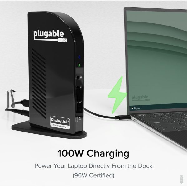 Plugable 14-in-1 USB C Docking Station with 4x HDMI, Quad Dock with 100W Charging, 4x HDMI Displays - Image 4